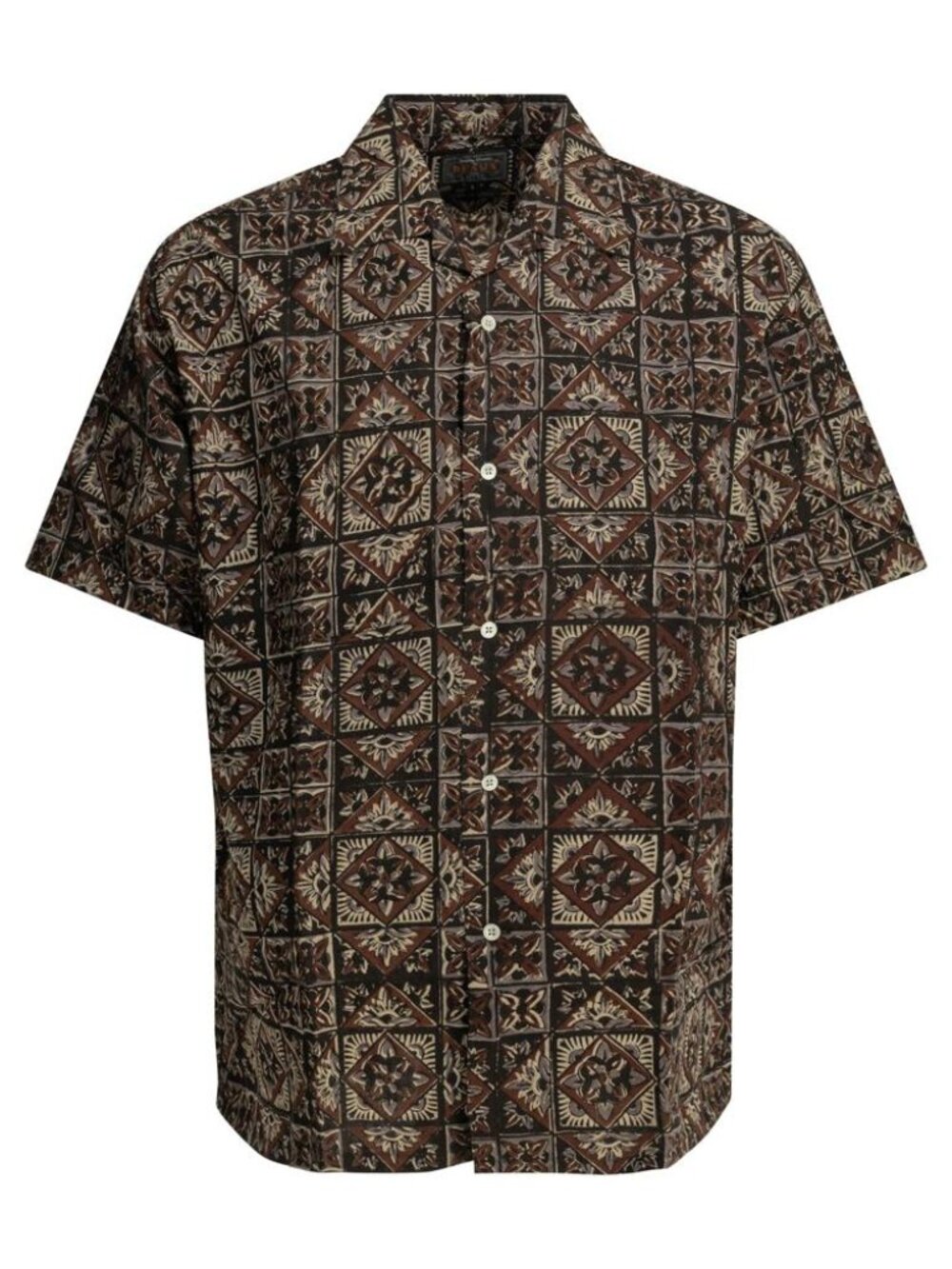 Beams Plus Block Print Casual Shirt Tag Size XL Men
